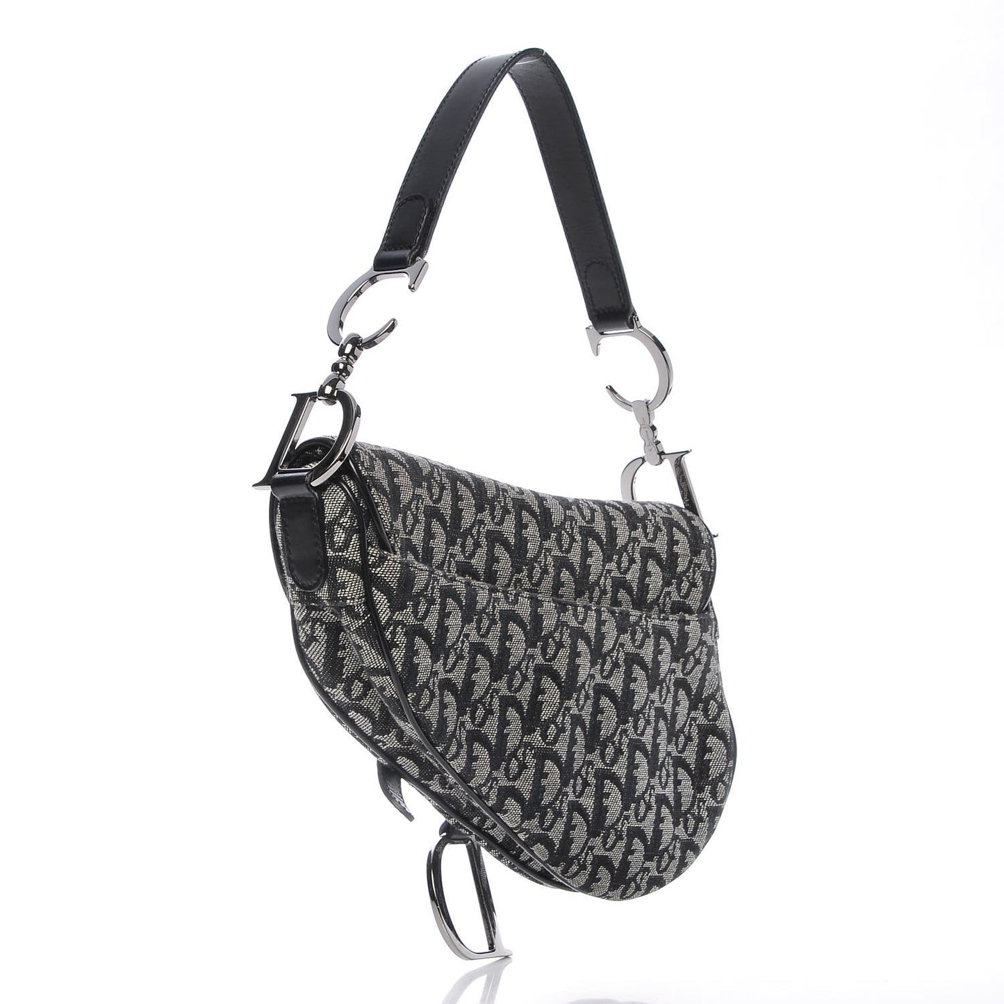 Monogram Saddle Bag Black