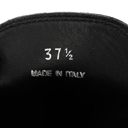 Prada Spazzolato Triangle 40mm Loafer Mules 37.5 Black 6 of 10