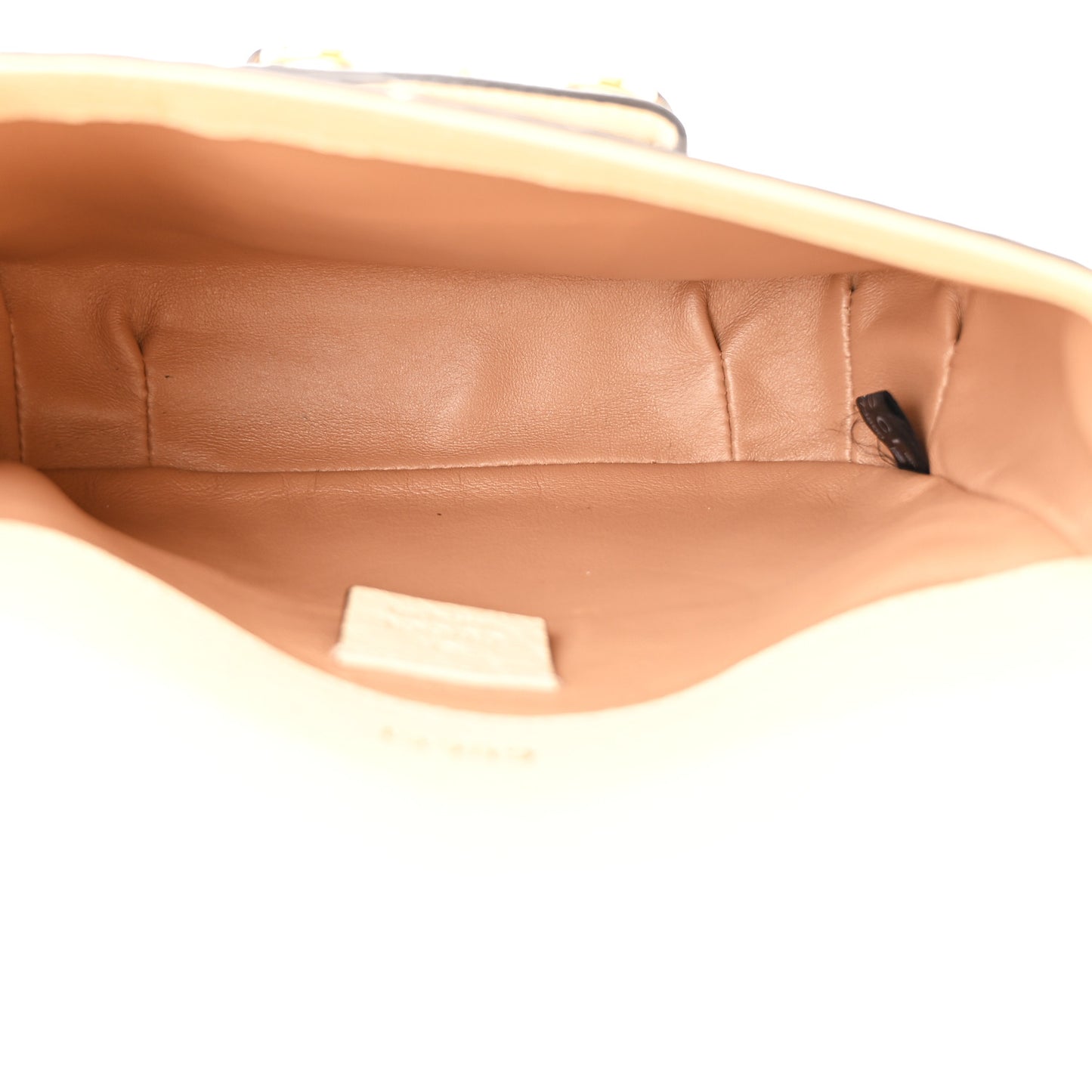 Ostrich Medium Horsebit 1955 Shoulder Bag White