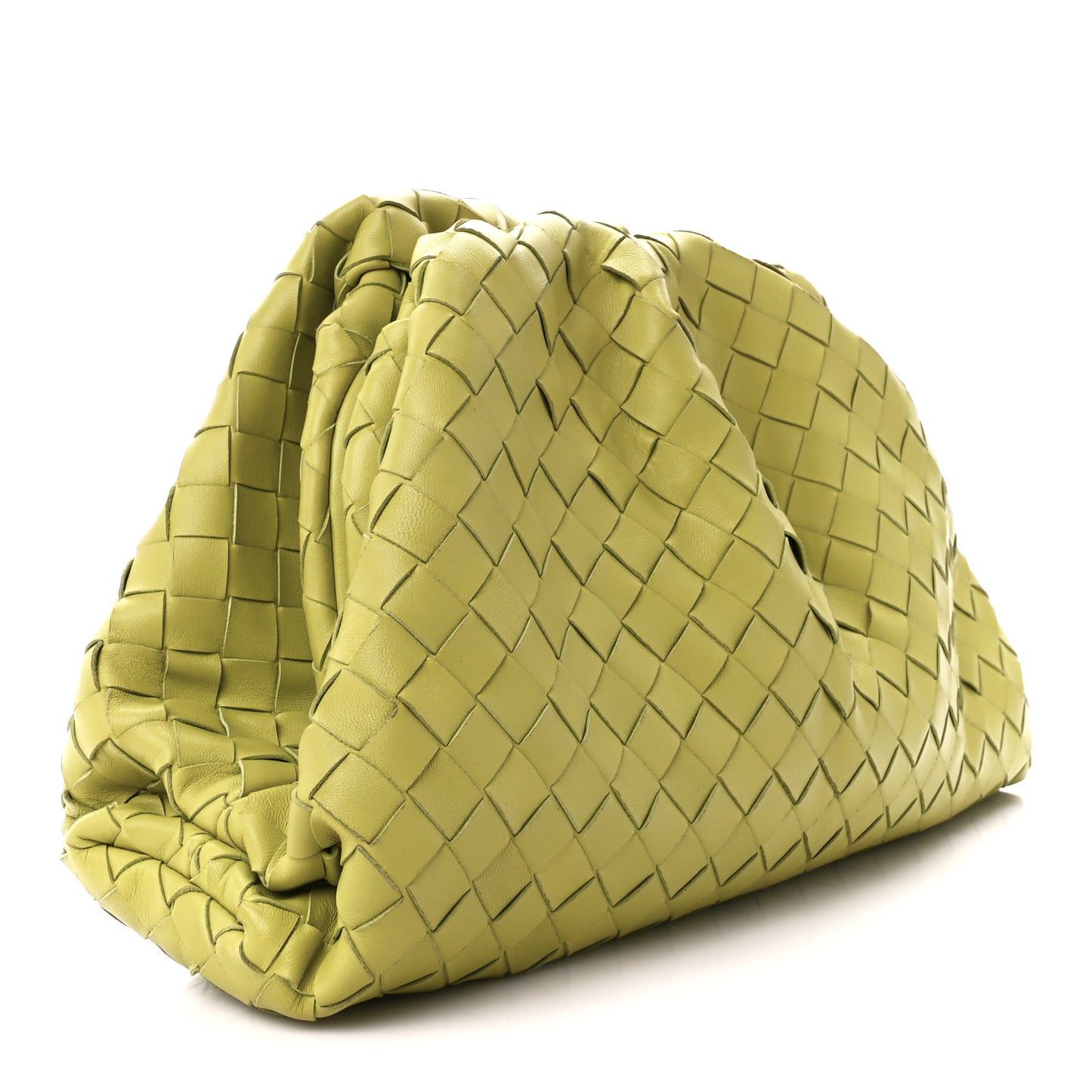 Nappa Maxi Intrecciato The Pouch Oversized Clutch Seagrass