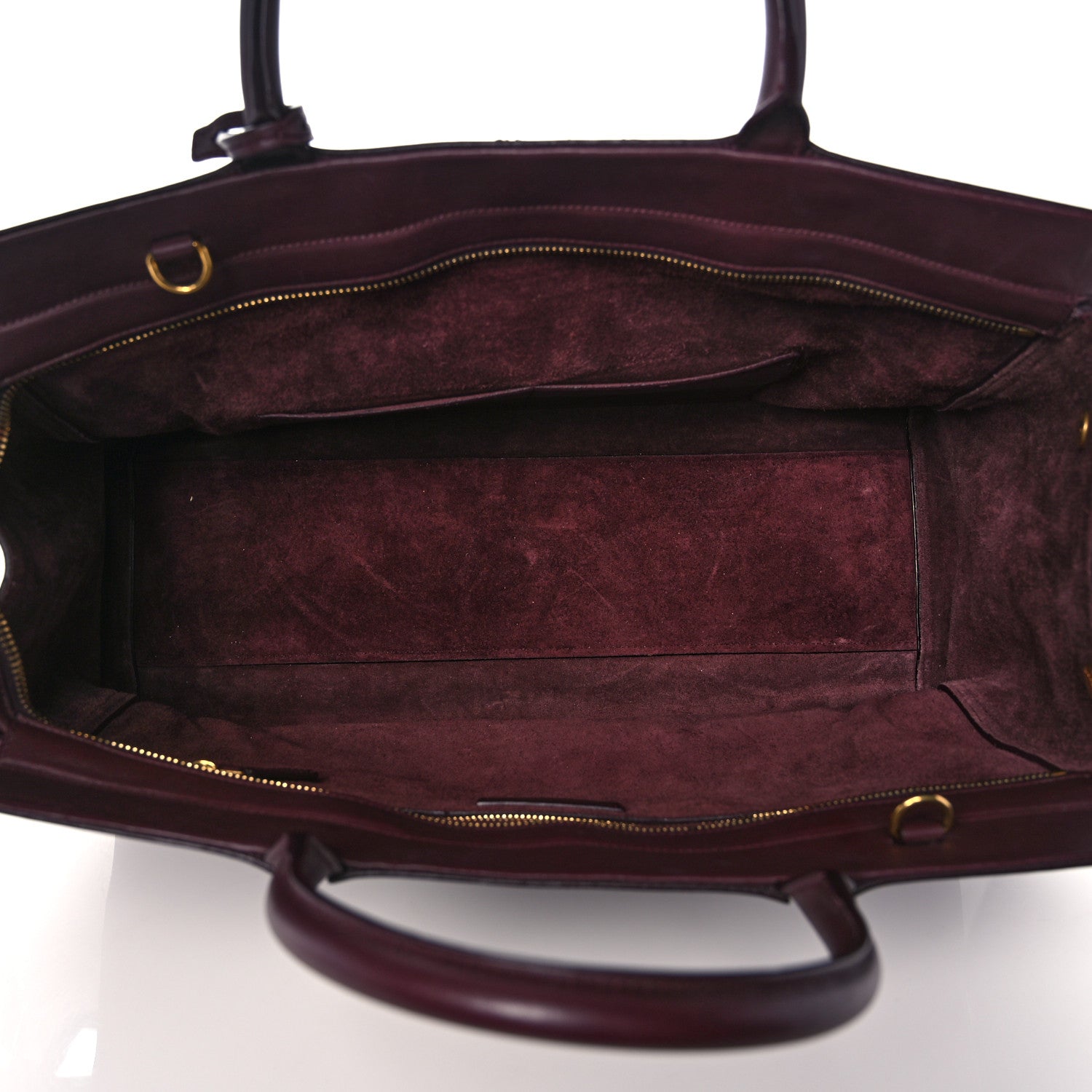Saint Laurent Calfskin Medium Rive Gauche Cabas Bordeaux 5 of 14