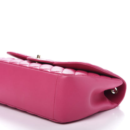 Chanel Lambskin Quilted Jumbo Mademoiselle Chic Flap Fuchsia 7 of 16