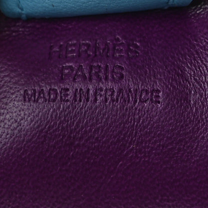 Hermes Milo Lambskin Grigri Rodeo Horse Bag Charm MM Violet Celeste Kraft 3 of 5