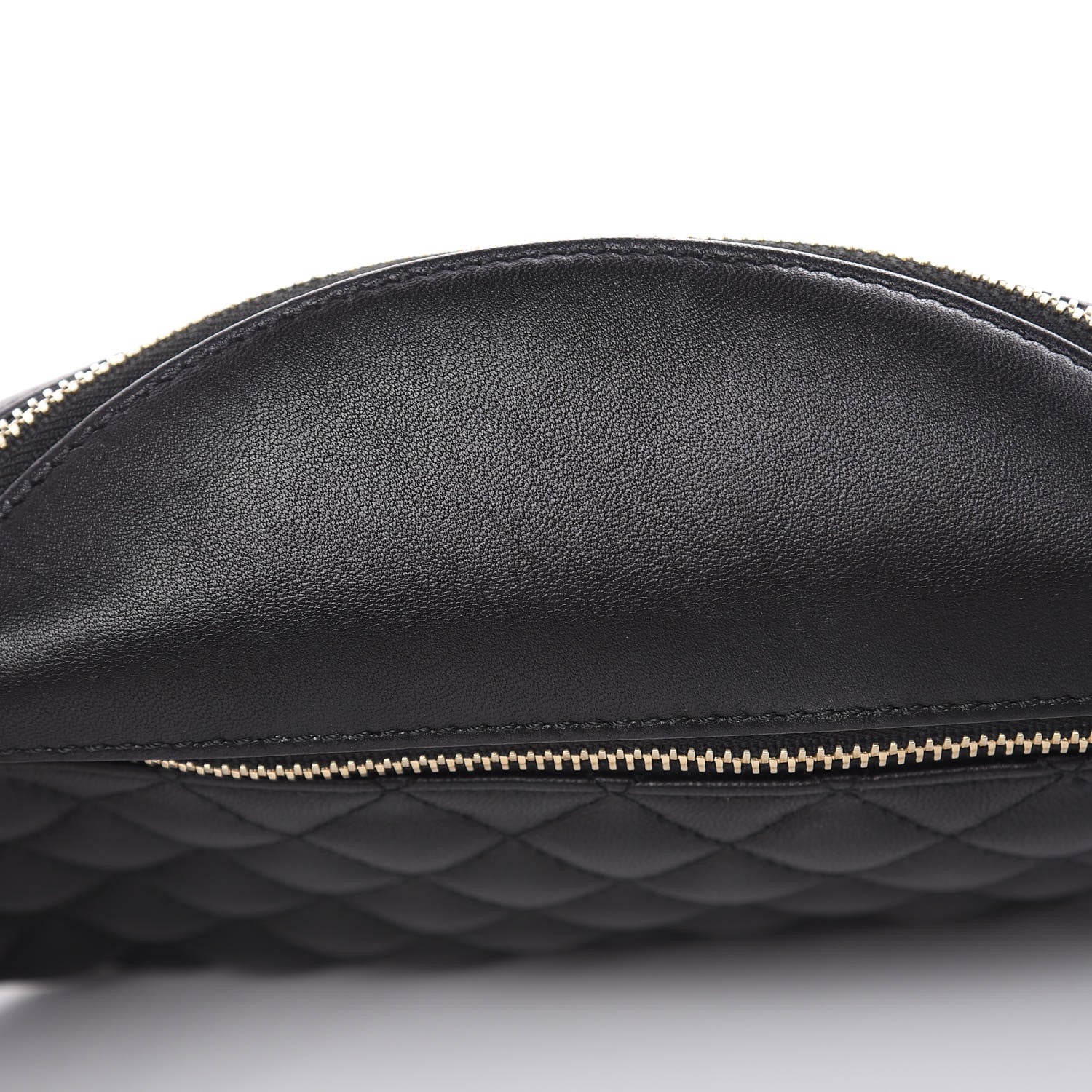 Chanel Lambskin Quilted Waist Bag Fanny Pack Black 11 of 12