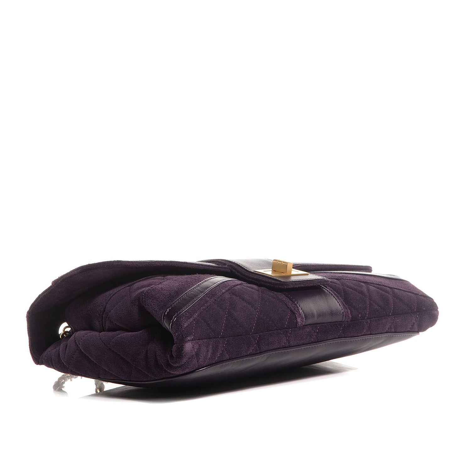 Suede Union Jack Jumbo Mademoiselle Flap Purple