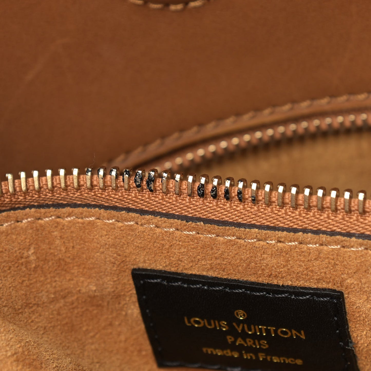 Monogram Cuir Orfevre Tote W PM Noisette