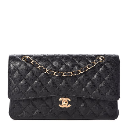 Chanel Caviar Quilted Medium Double Flap Black 1 of 10