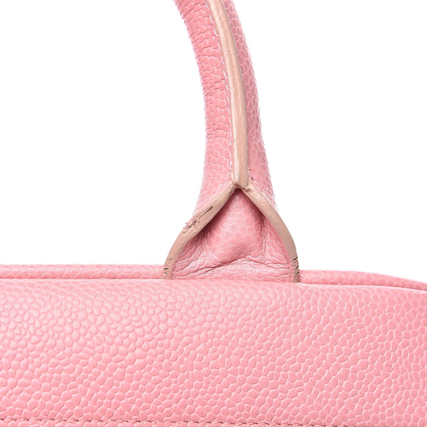 Caviar Quilted Small Bowler Pink