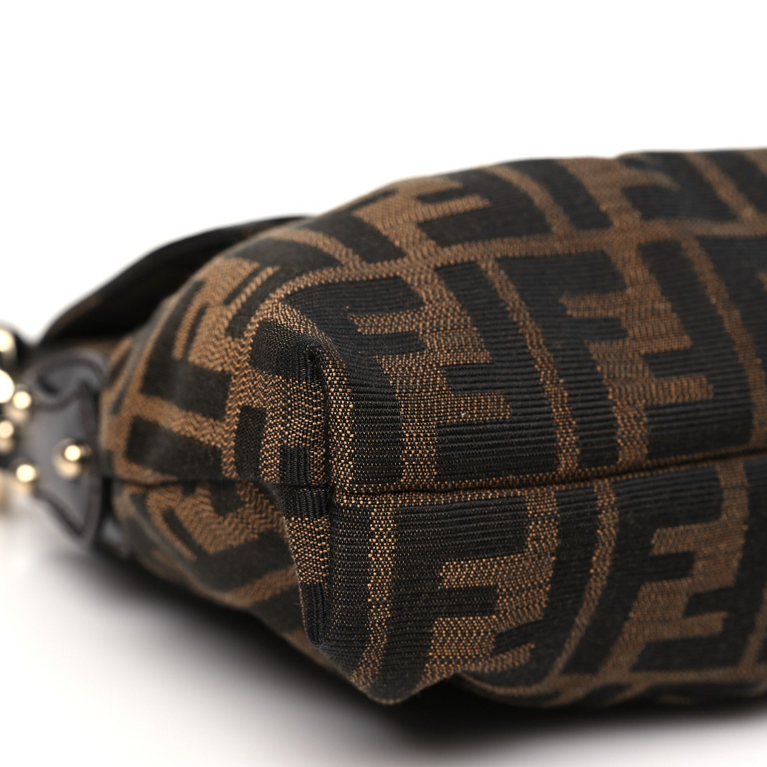 Fendi Zucca Small Chef Shoulder Bag Tobacco 9 of 10