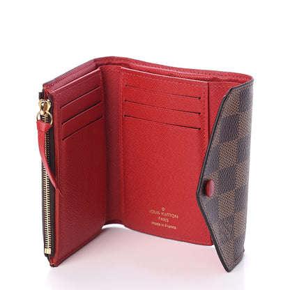 Louis Vuitton Damier Ebene Victorine Wallet Red 4 of 6