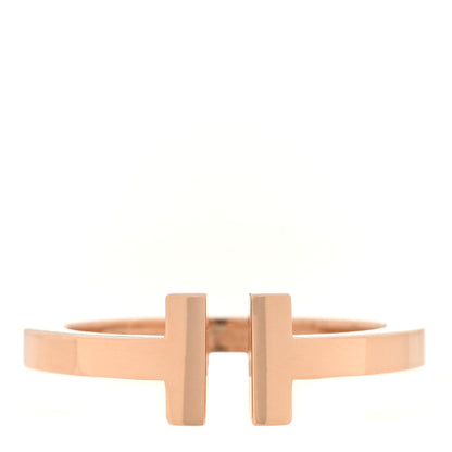 Tiffany 18K Rose Gold T Square Ring 60 9 1 of 4