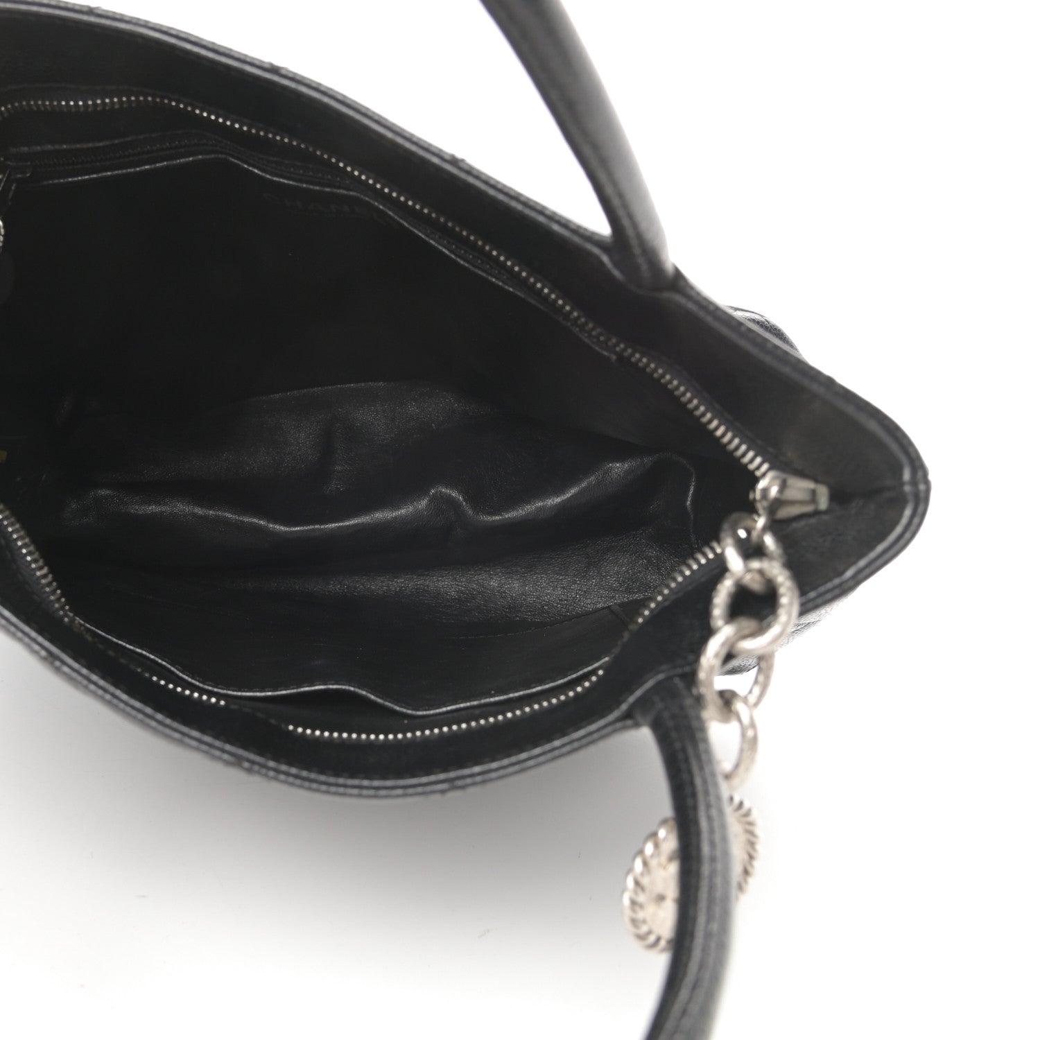 Chanel Caviar Quilted Medallion Tote Black 5 of 17