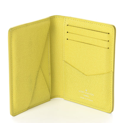 Louis Vuitton Damier Graphite Logo Pocket Organizer Yellow 5 of 13