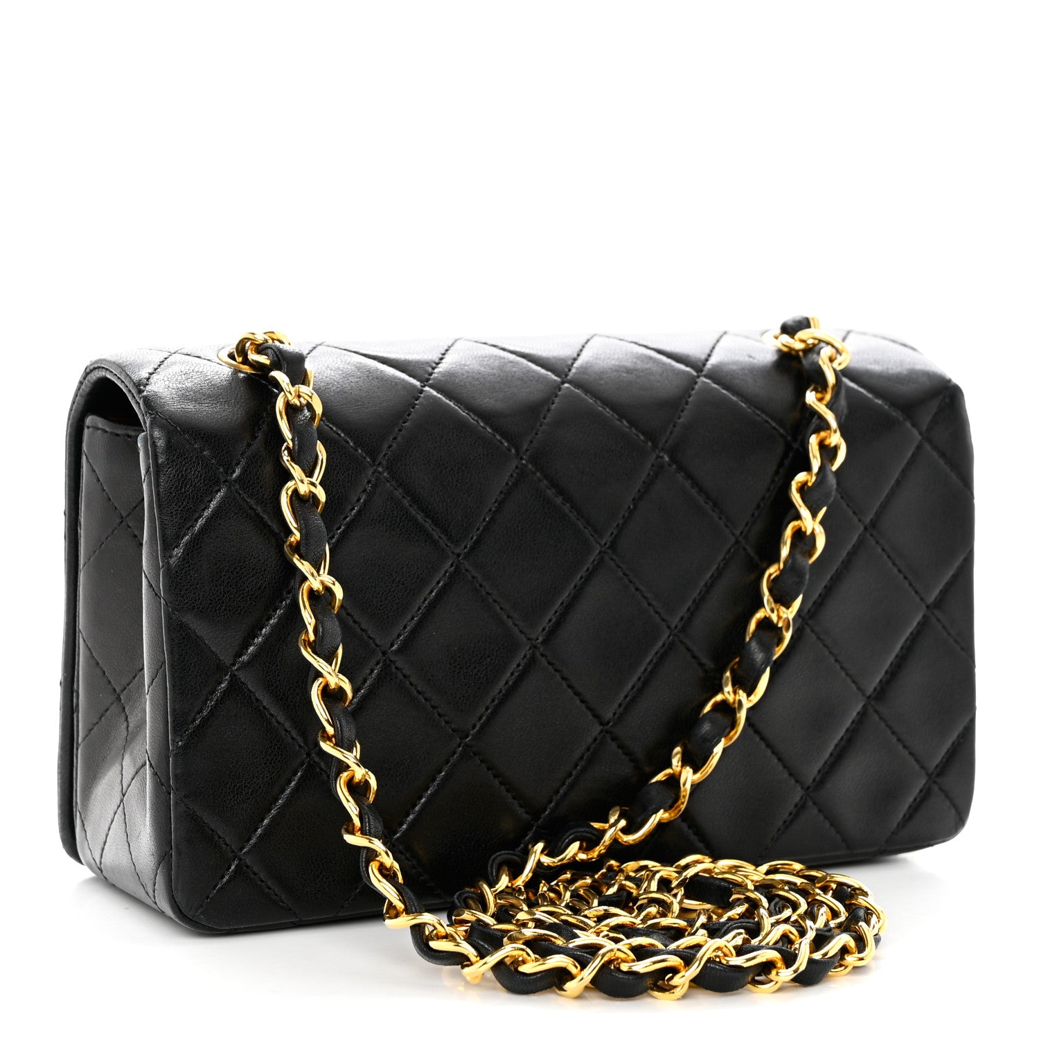 Chanel Lambskin Quilted Small Single Flap Black 3 of 10