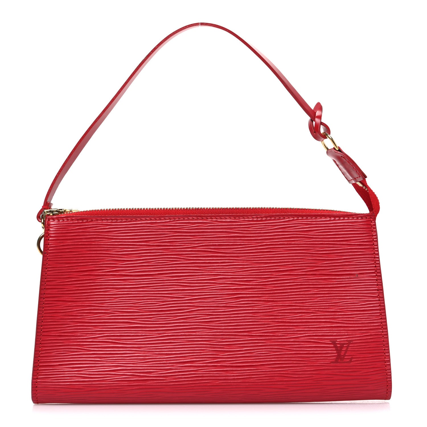 Louis Vuitton Epi Pochette Accessories 24 Castillan Red 1 of 11