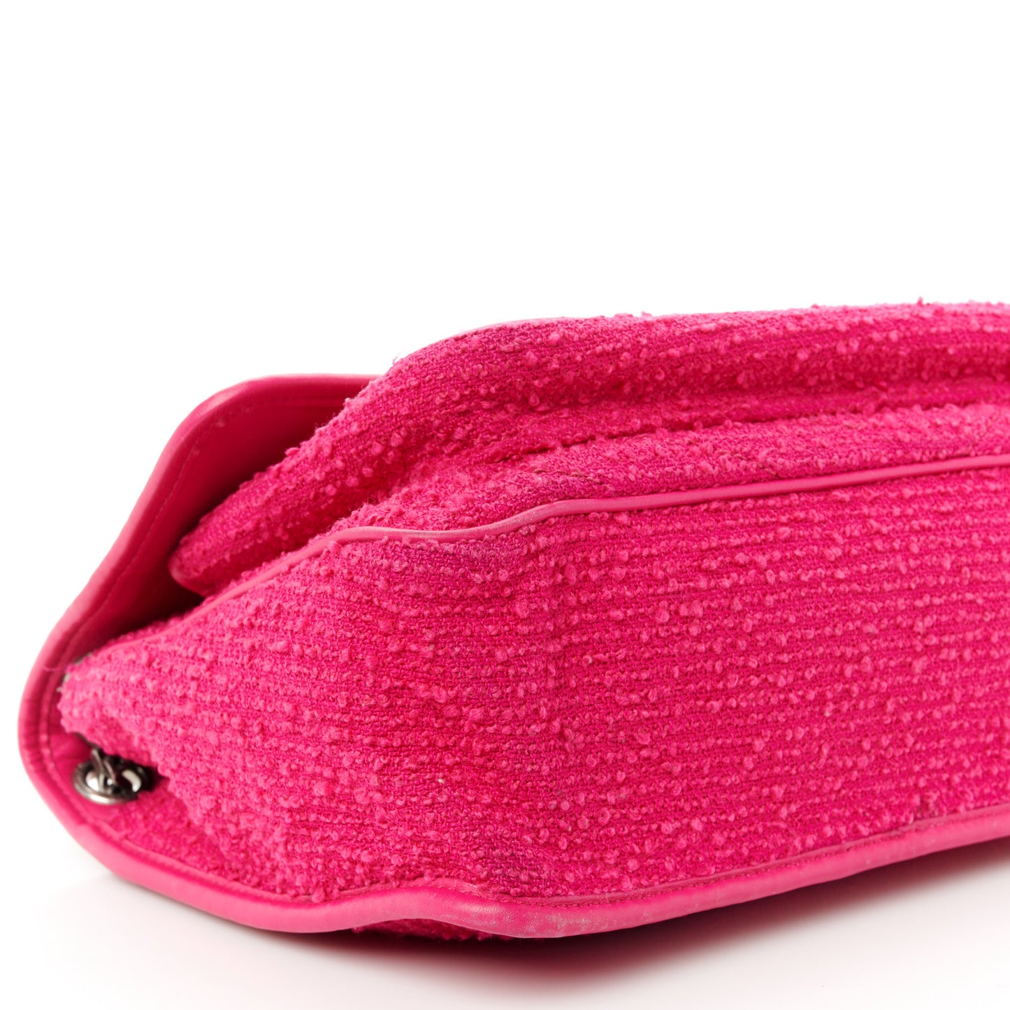 Boucle Tweed Monogram Medium Niki Chain Satchel Pink