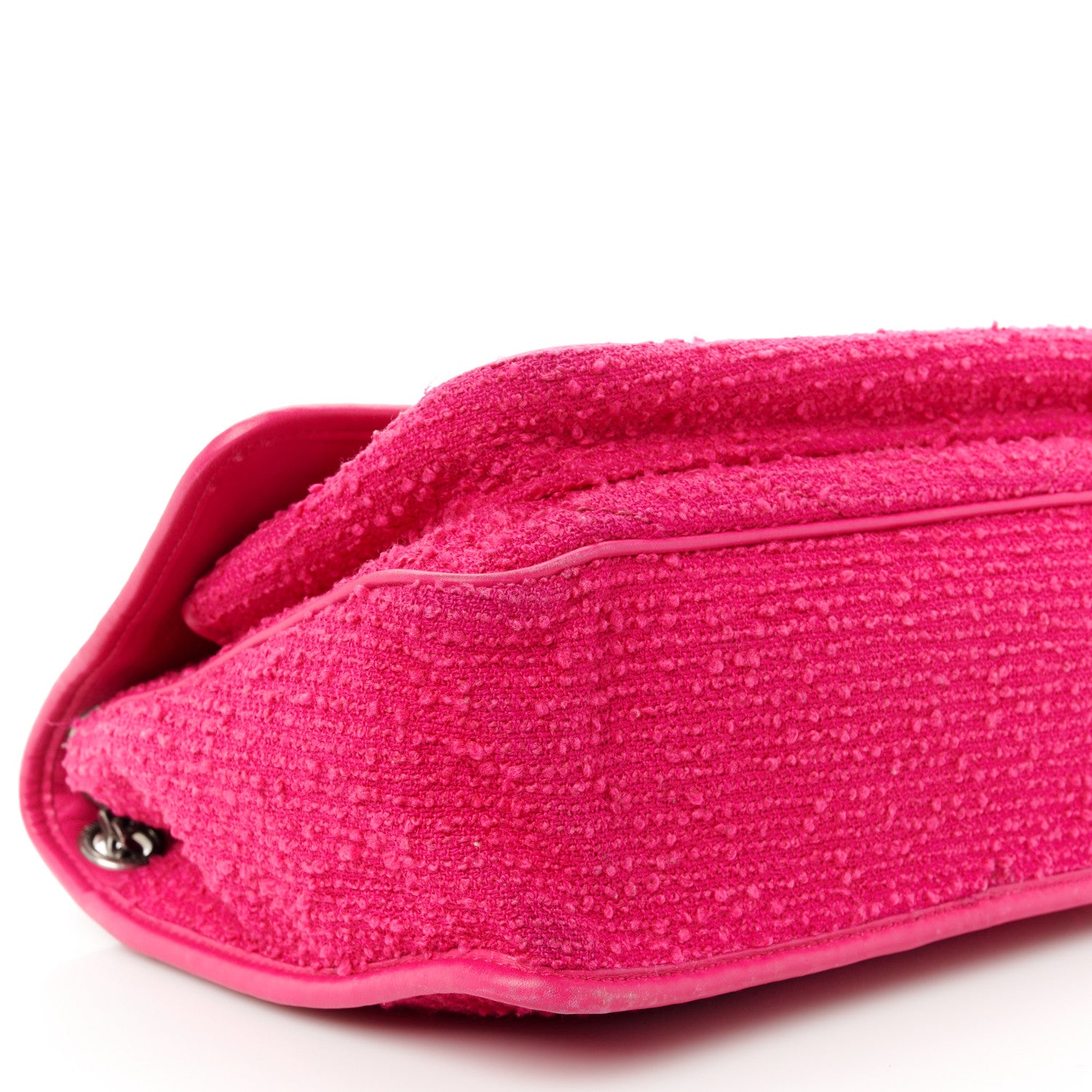Saint Laurent Boucle Tweed Monogram Medium Niki Chain Satchel Pink 10 of 12