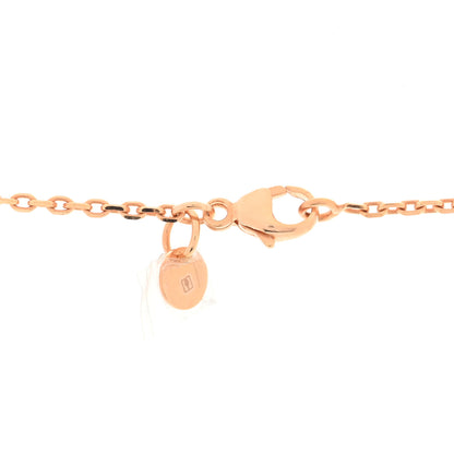Hermes Rose Gold Plated Swift As De Coeur Necklace Black 5 of 6