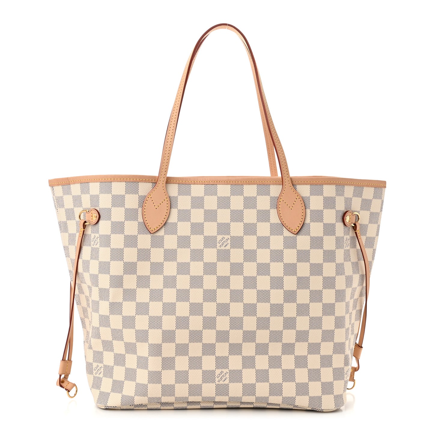 Damier Azur Neo Neverfull MM Rose Ballerine