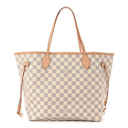 Louis Vuitton Damier Azur Neo Neverfull MM Rose Ballerine 1 of 9