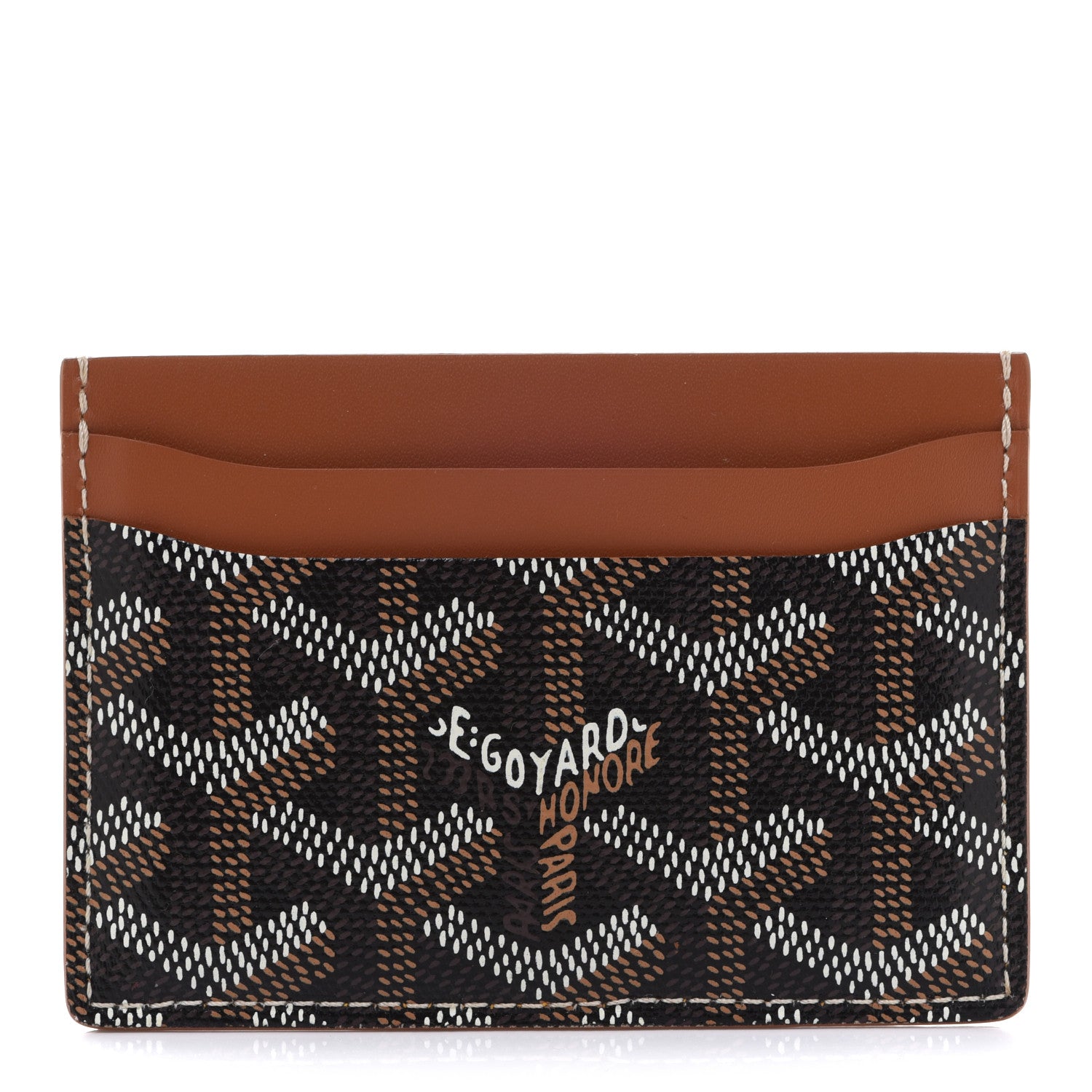 Goyard Goyardine Saint Sulpice Card Holder Black Gold 1 of 8
