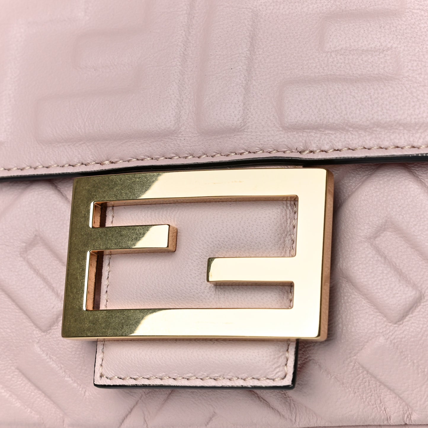 Nappa FF 1974 Embossed Baguette Rosa Quarzo