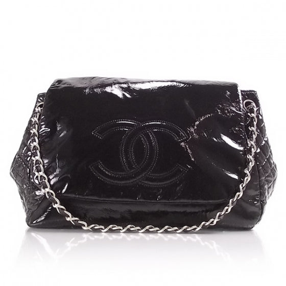 Chanel Vinyl The Rock and Chain Flap Black 1 of 12