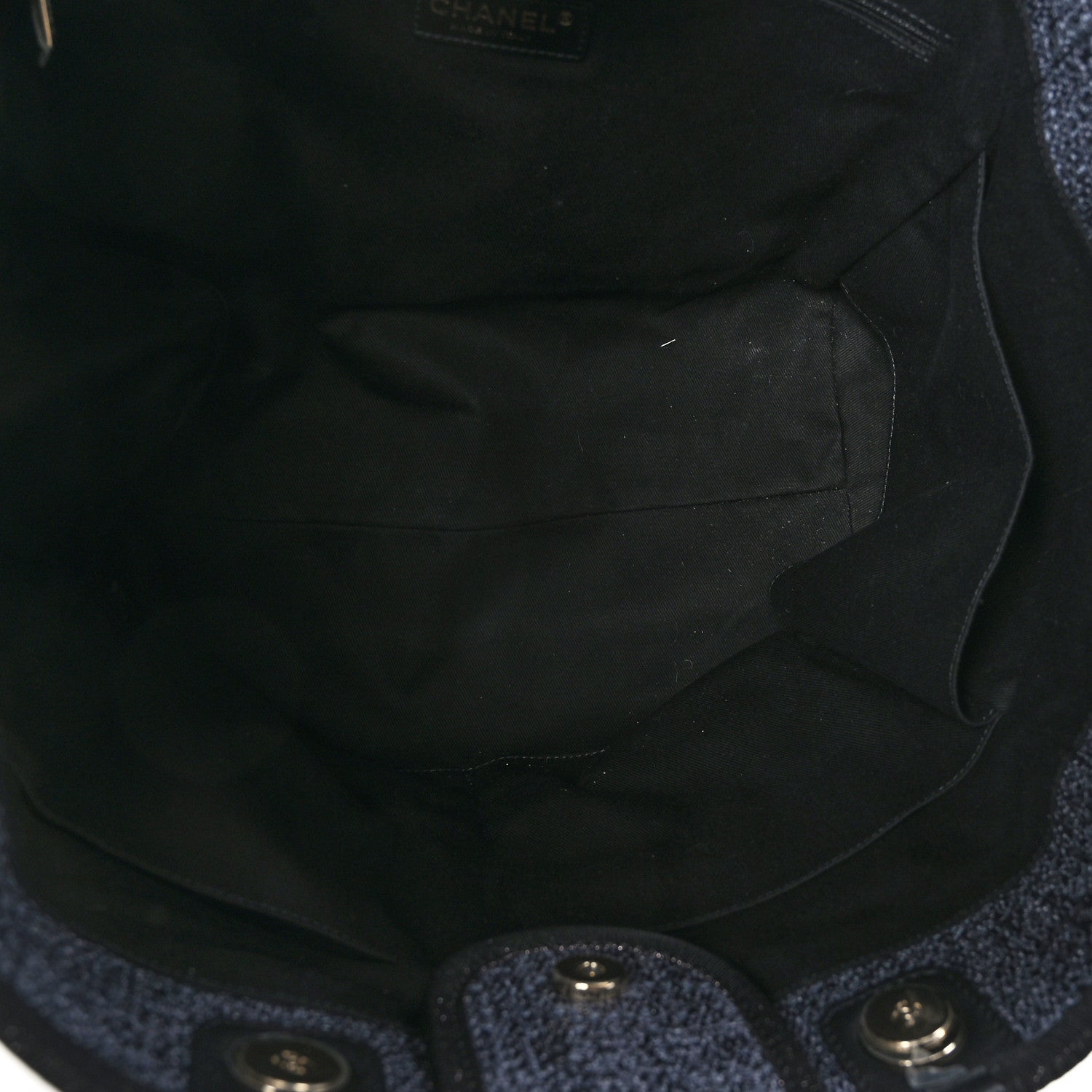 Chanel Lurex Boucle Medium Deauville Tote Black 5 of 12
