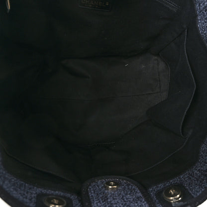 Chanel Lurex Boucle Medium Deauville Tote Black 5 of 12