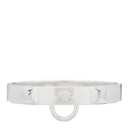 Hermes Sterling Silver PM Collier De Chien Bracelet ST 1 of 3