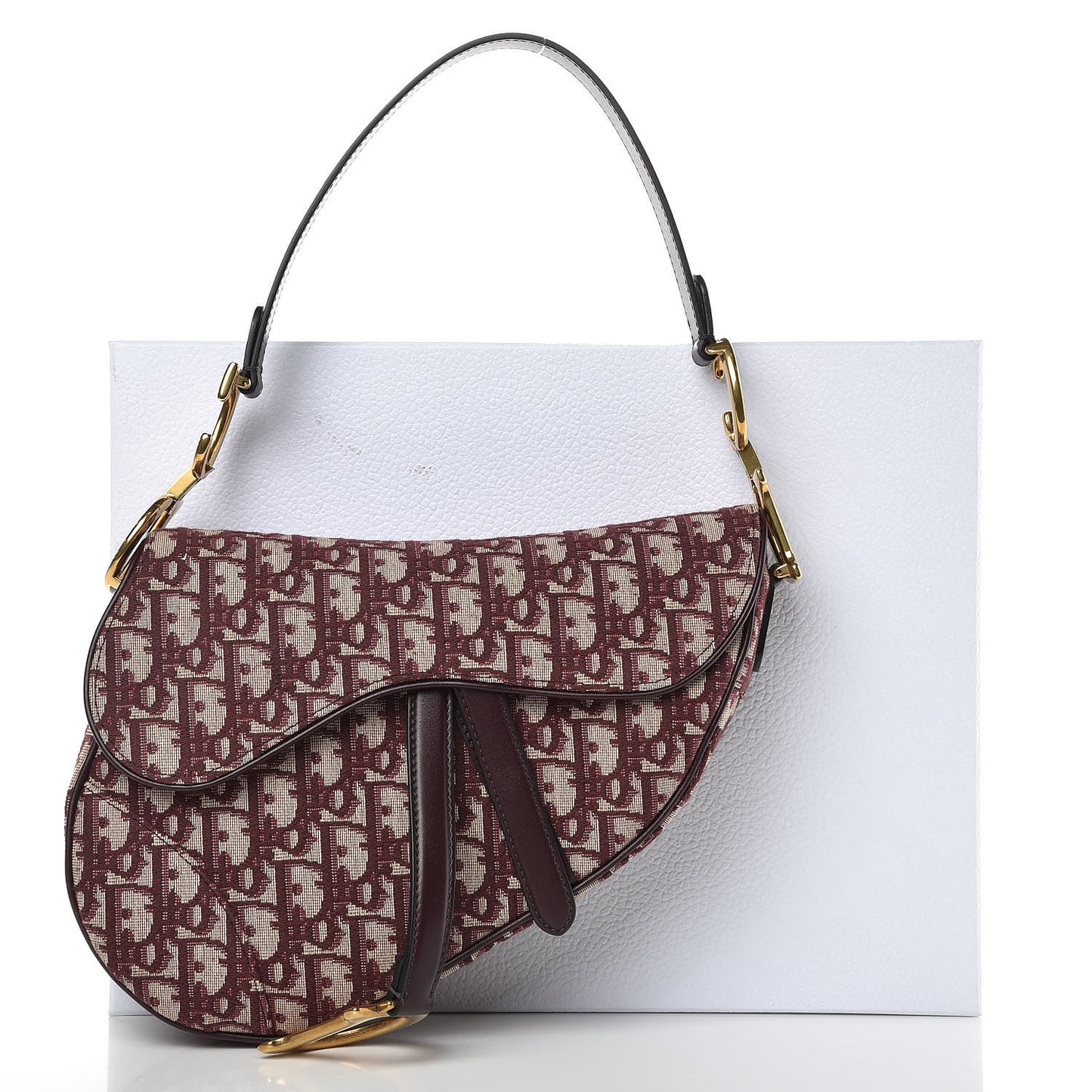 Oblique Saddle Bag Burgundy