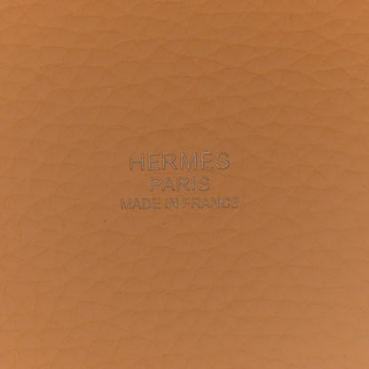 Hermes Taurillon Clemence Picotin Lock 22 MM Nata 6 of 12