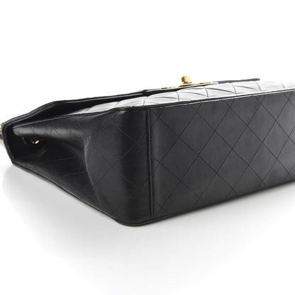 Chanel Lambskin Quilted XL Jumbo Single Flap Black 8 of 10