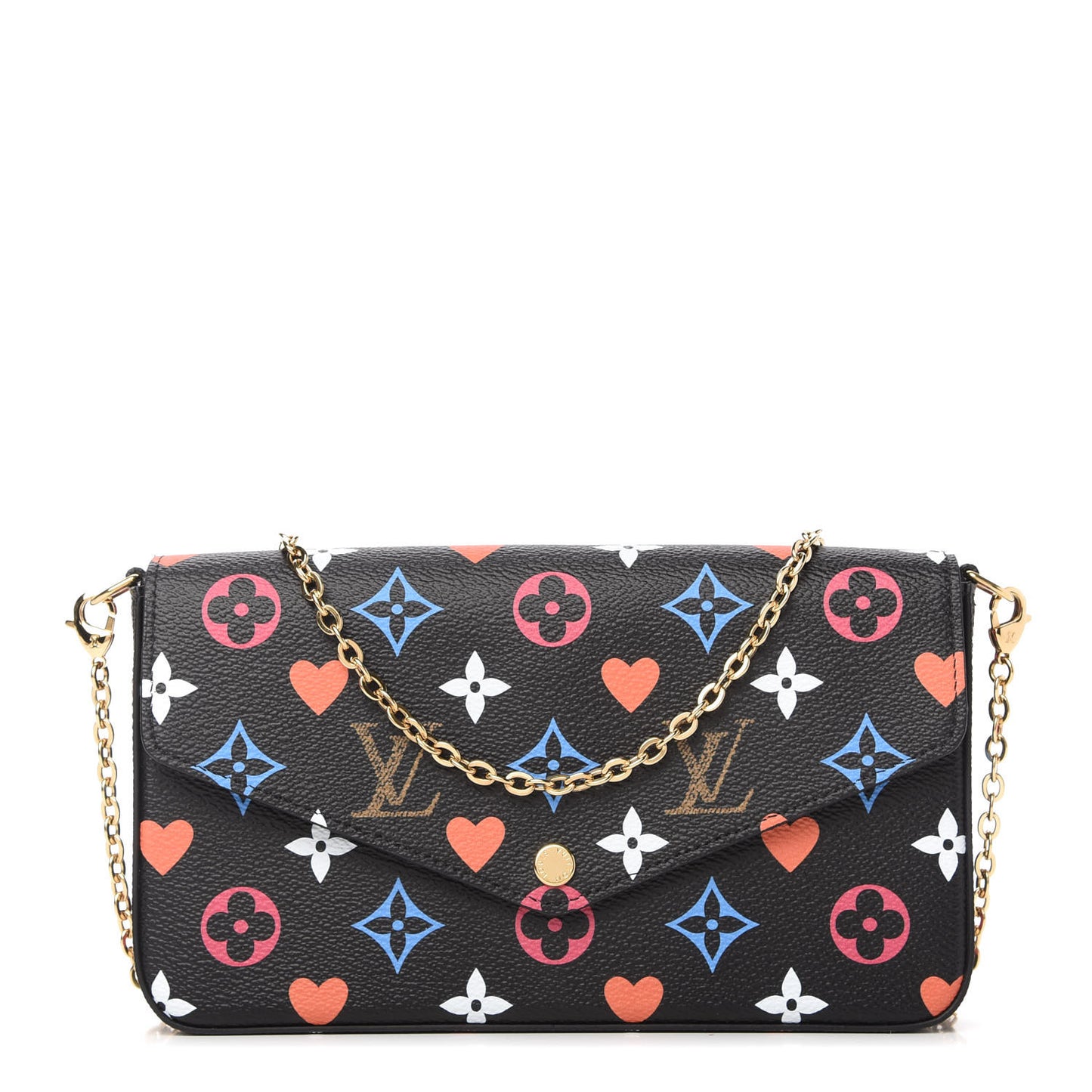 Game On Felicie Chain Wallet Black