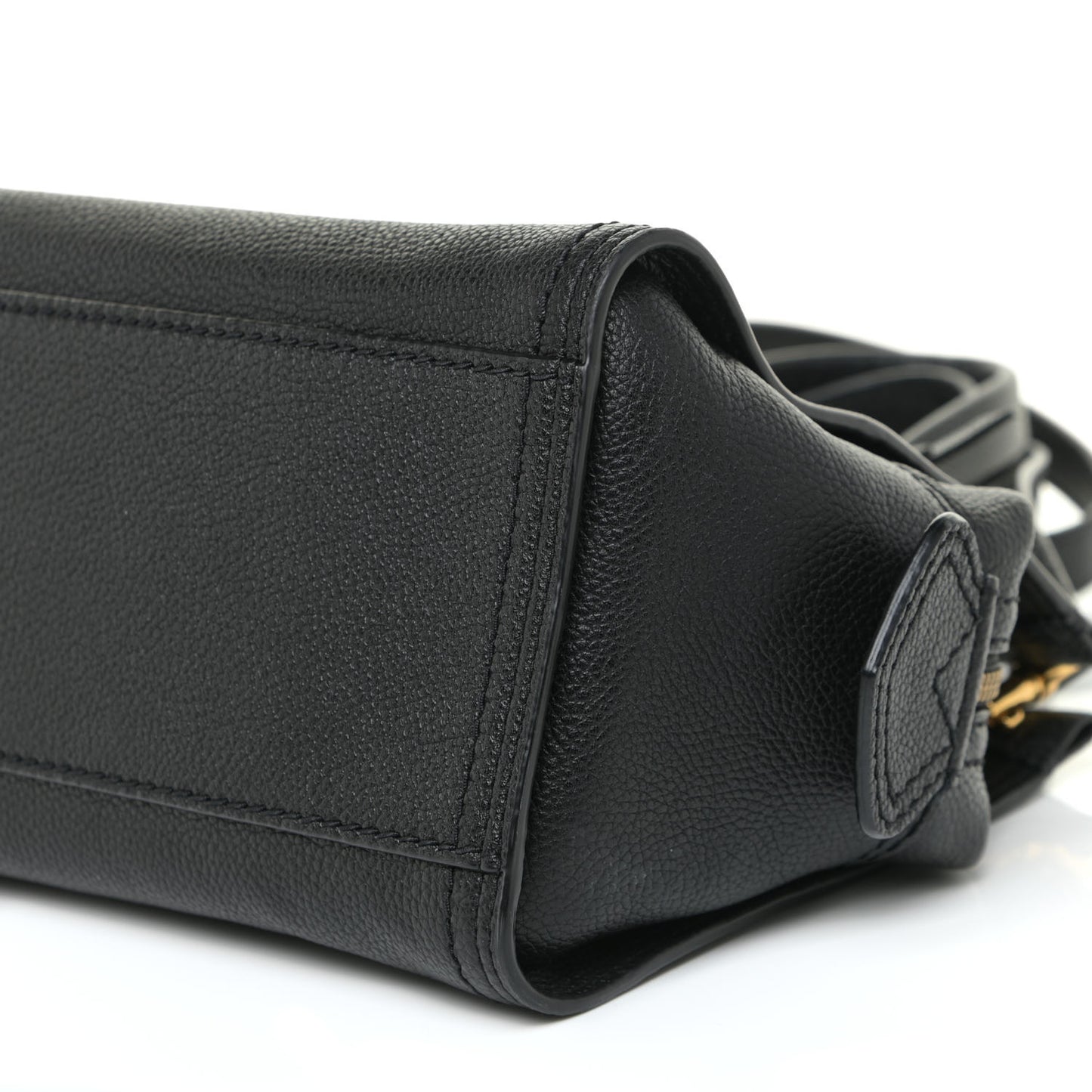 Textured Calfskin Cruiser Convertible Satchel Black