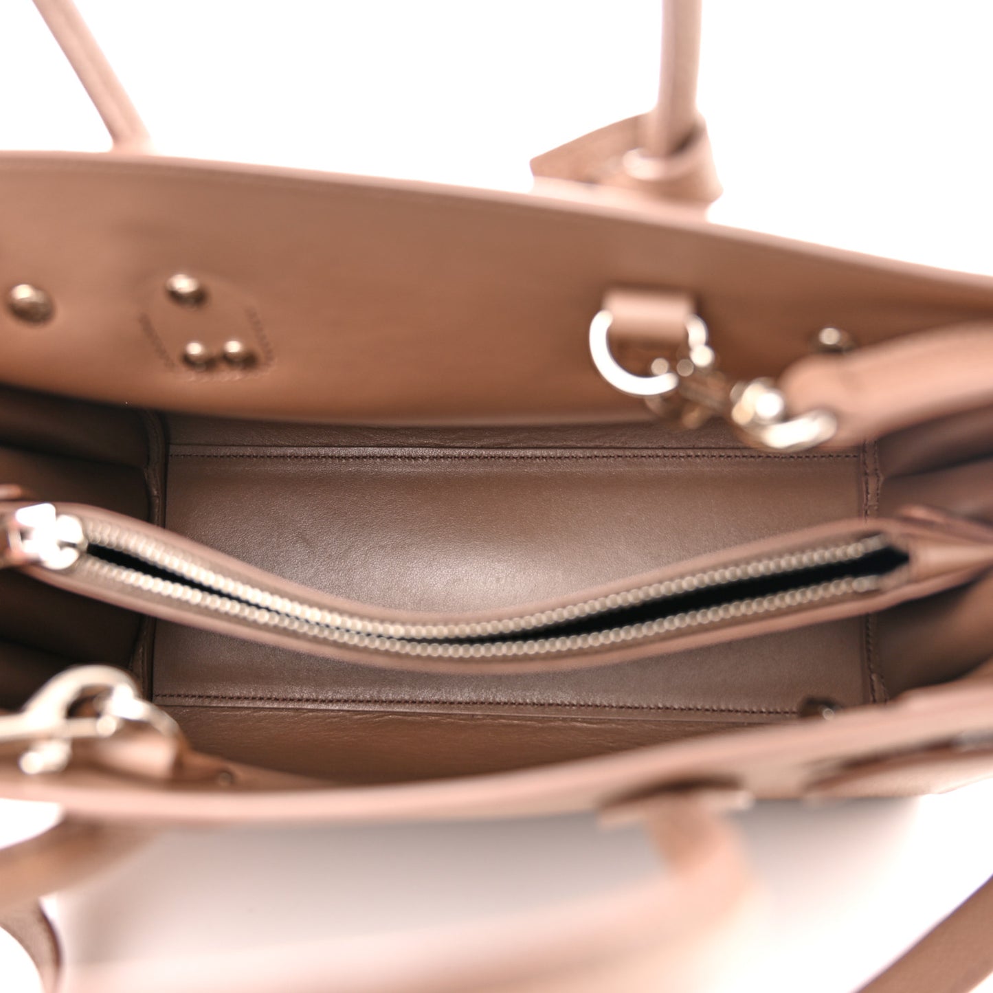 Grained Calfskin Baby Sac De Jour Taupe