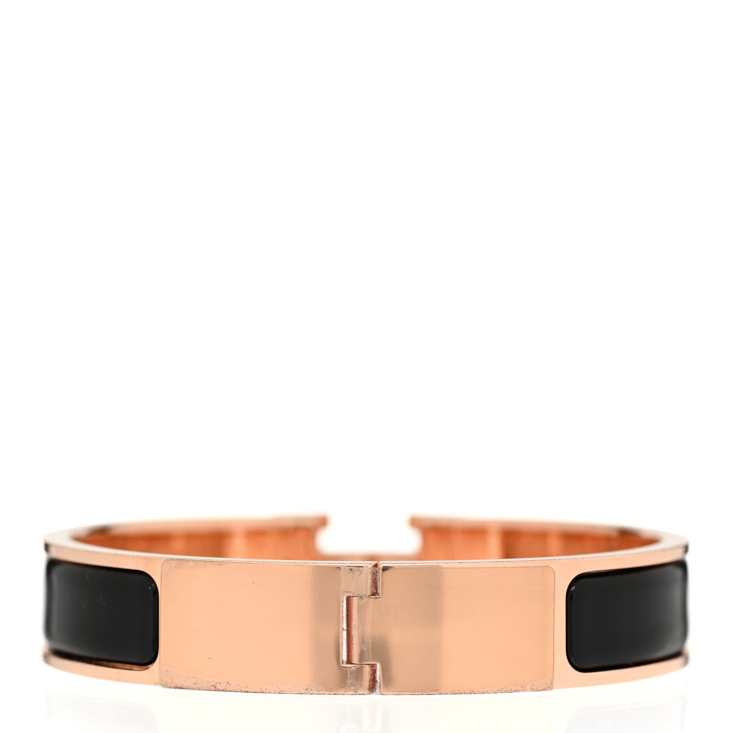 Hermes Enamel Narrow Clic Clac H Bracelet PM Black 3 of 5