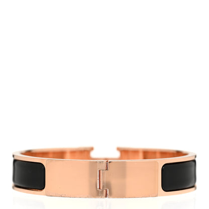 Hermes Enamel Narrow Clic Clac H Bracelet PM Black 3 of 5