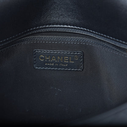 Chanel Calfskin Stitched CC Case Flap Bag Black 5 of 9
