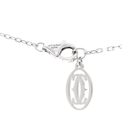 Cartier 18K White Gold Diamond LM D'Amour Pendant Necklace 4 of 4
