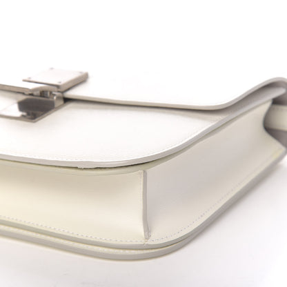 Celine Liege Calfskin Medium Classic Box Flap Bag White 10 of 10