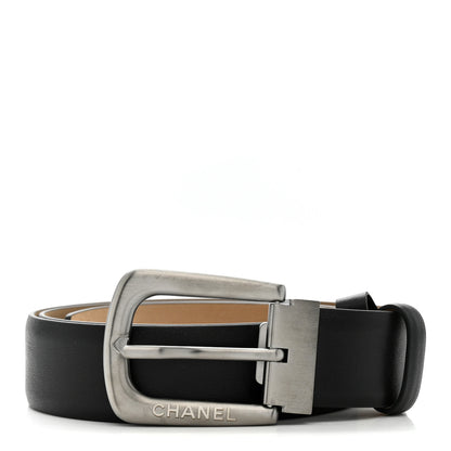 Chanel Calfskin Belt 75 30 Black 1 of 5