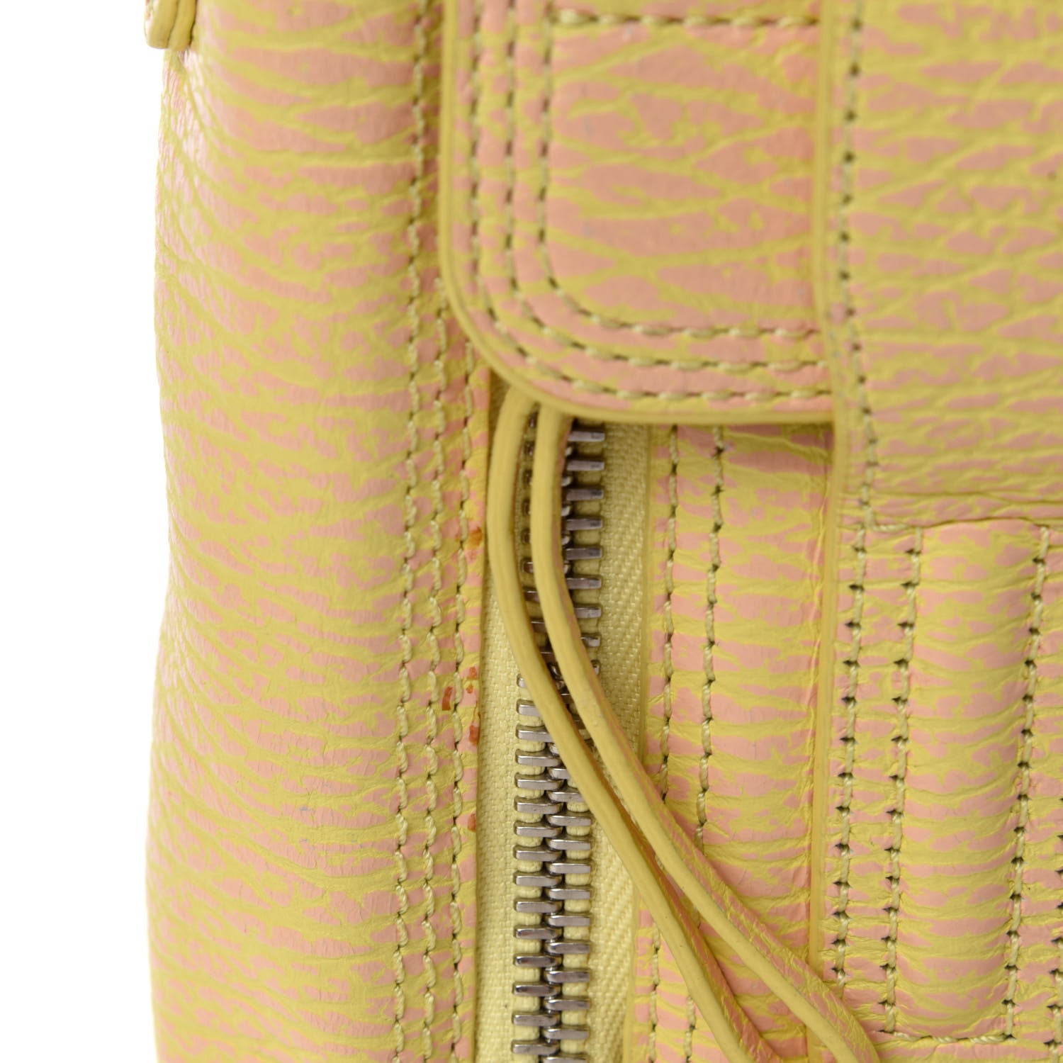 3.1 Phillip Lim Shark Embossed Textured Calfskin Mini Pashli Satchel Mimosa Petal 17 of 20