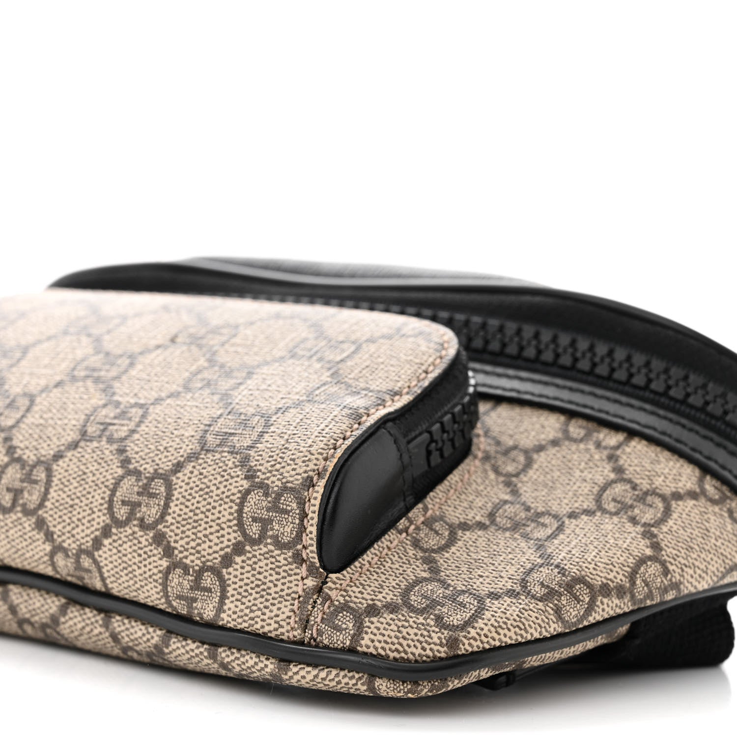 Gucci GG Supreme Monogram Belt Bag Black 10 of 11