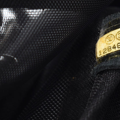 Chanel Nylon Camellia Medium Flap Black 7 of 11
