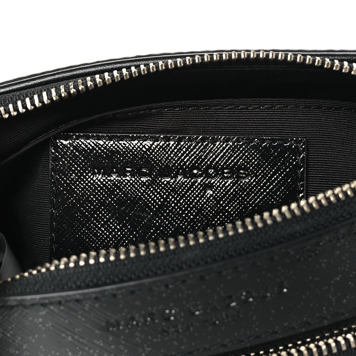 Calfskin Sequin Snapshot Camera Bag Black