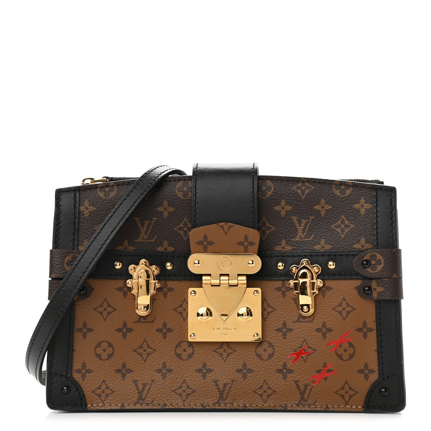 Reverse Monogram Trunk Clutch