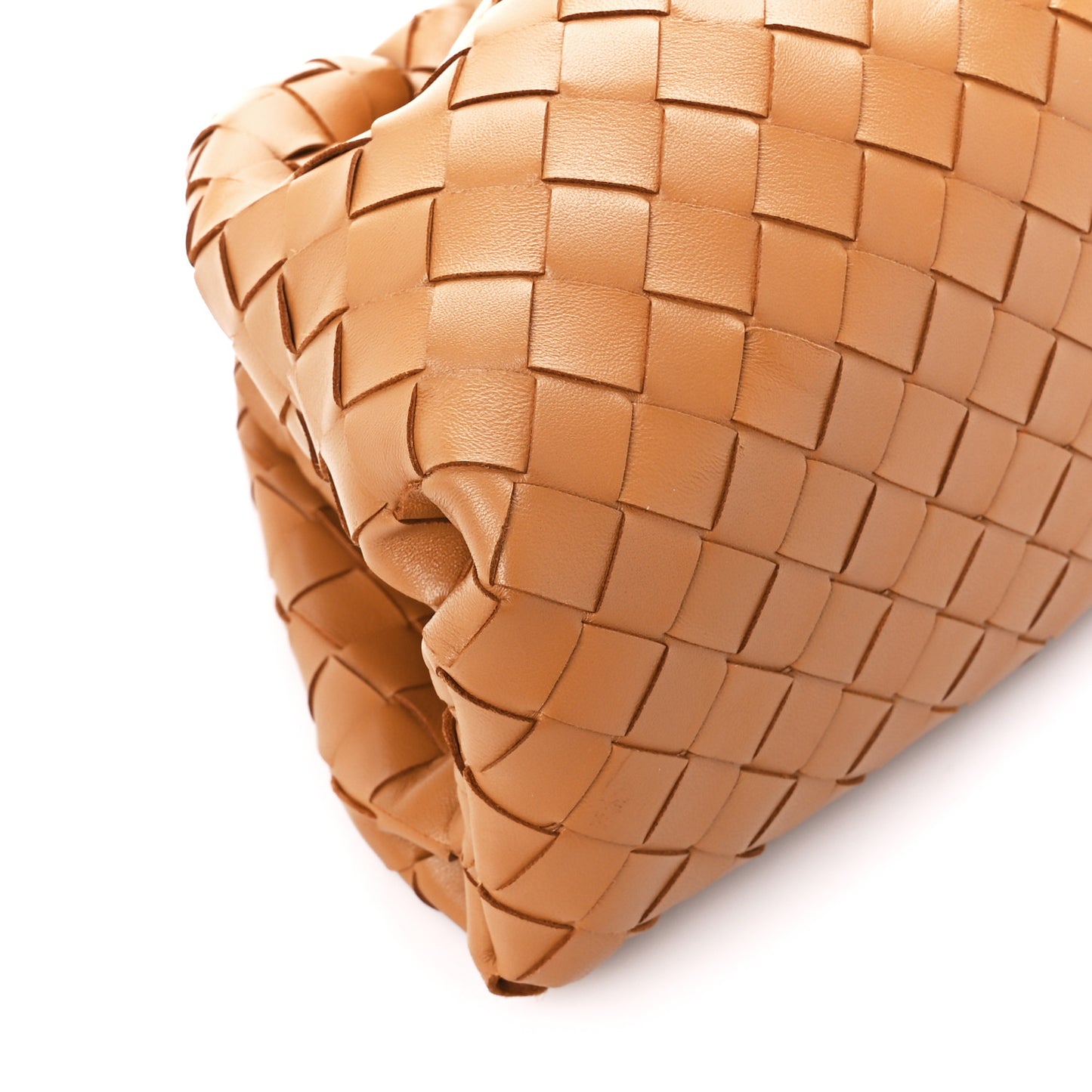 Nappa Intrecciato Teen Pouch Caramel