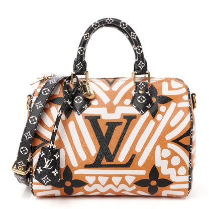 Louis Vuitton Monogram Giant Crafty Speedy Bandouliere 25 Creme Caramel 1 of 10