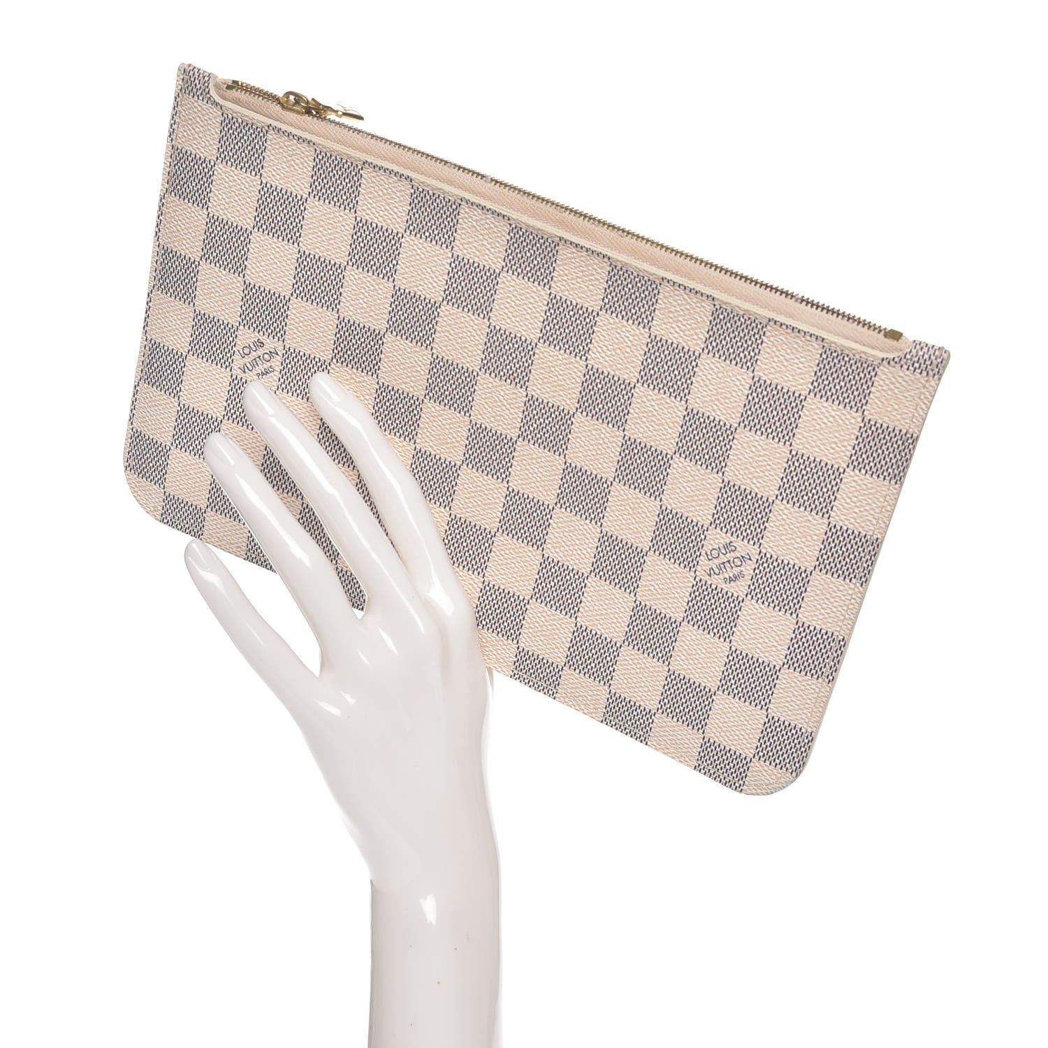 Louis Vuitton Damier Azur Neverfull MM GM Pochette 2 of 8